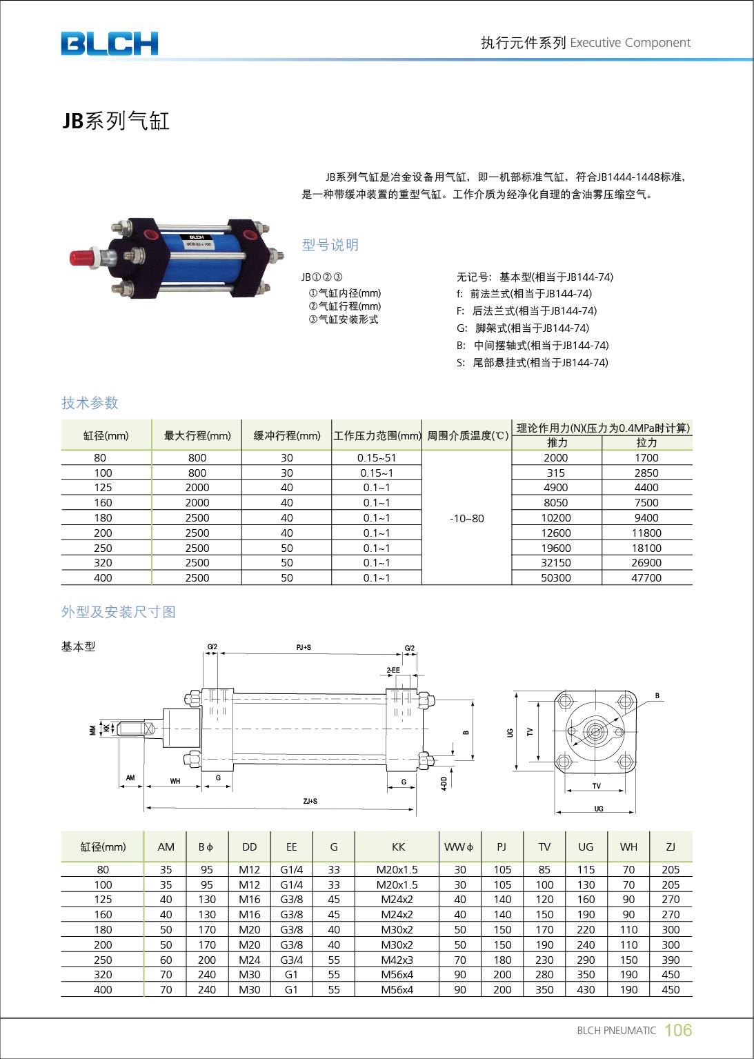 JB系列氣缸